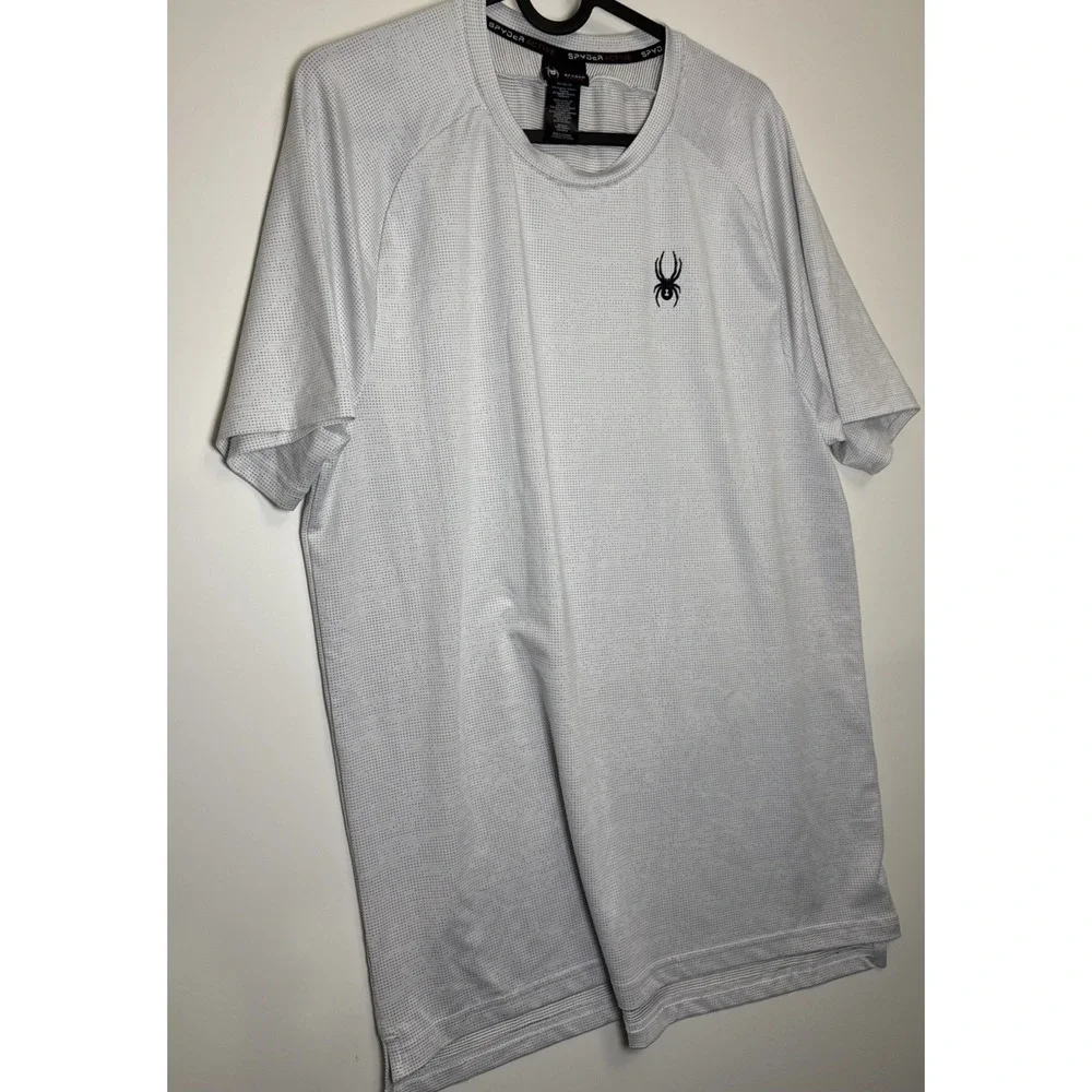 Spyder Proweb Men's Athletic Performance Short Sleeve T-Shirt White Black Size M